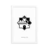 VC Minimalist Line Art Framed poster