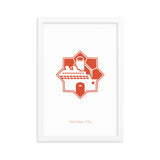 VC Minimalist Line Art Framed poster