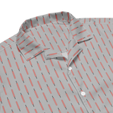 Laser Sword Pinstripe Red Button-Up Shirt