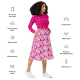 New Species Long Sleeve Midi Dress