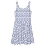 Icy Moth Skater Dress