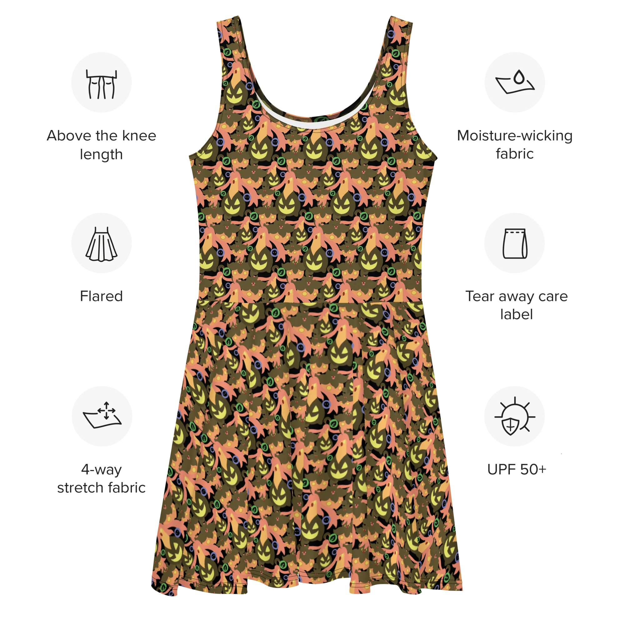 Pumpkin Skater Dress – Just A Covell Design