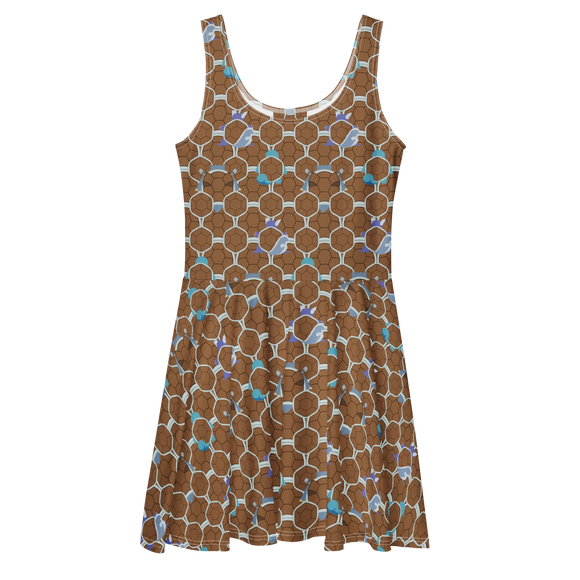 Turtle Shell Skater Dress