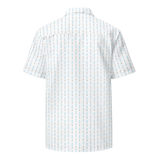 Laser Sword Pinstripe Blue Button-Up Shirt