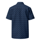 Laser Sword Pinstripe Blue Button-Up Shirt