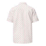 Laser Sword Pinstripe Red Button-Up Shirt
