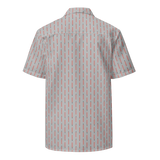 Laser Sword Pinstripe Red Button-Up Shirt