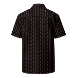 Laser Sword Pinstripe Red Button-Up Shirt