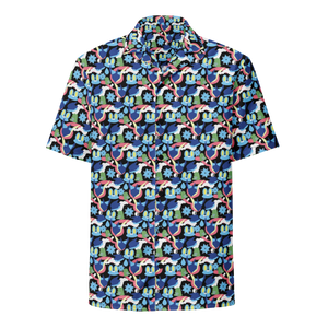 Ninja Frog Button Shirt