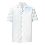 Laser Sword Pinstripe Blue Button-Up Shirt