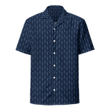 Laser Sword Pinstripe Blue Button-Up Shirt