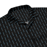 Laser Sword Pinstripe Blue Button-Up Shirt