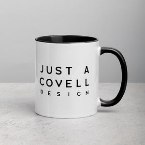 Just A Covell Design Logo Mug with Color Inside